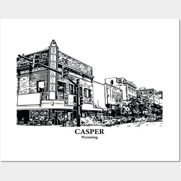 Casper - Wyoming Wall Art by Lakeric